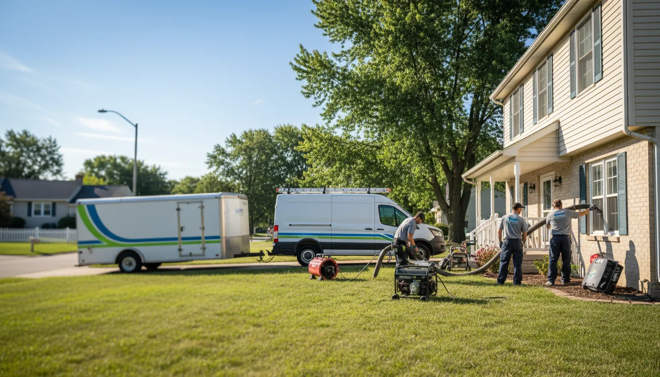 Flooded Basement Restoration And Cleanup With Repair in Carpenter, IA near me